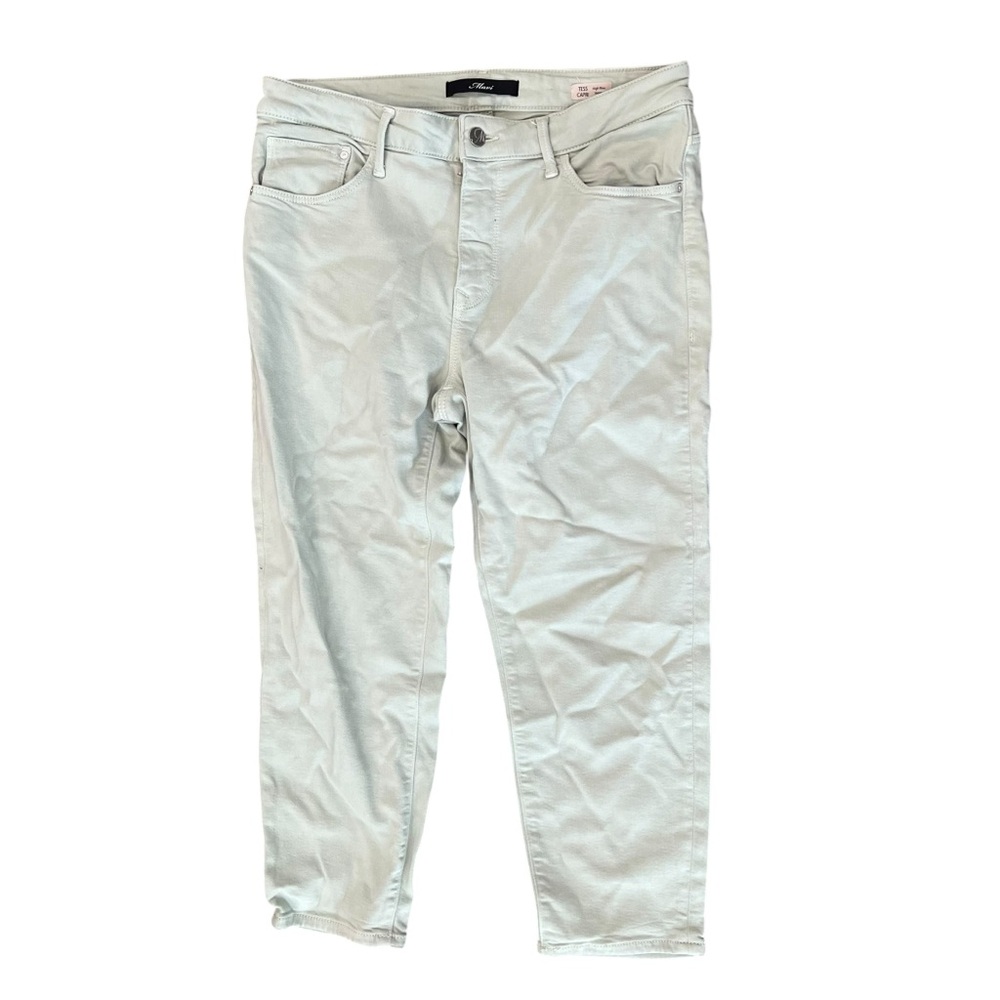 Mavi 30 Tess Capri high rise skinny sage mint green